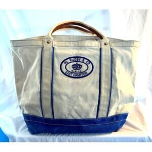Vintage Ralph Lauren RL Rugby & Co East Hampton Heavy Cotton Canvas Large Tote